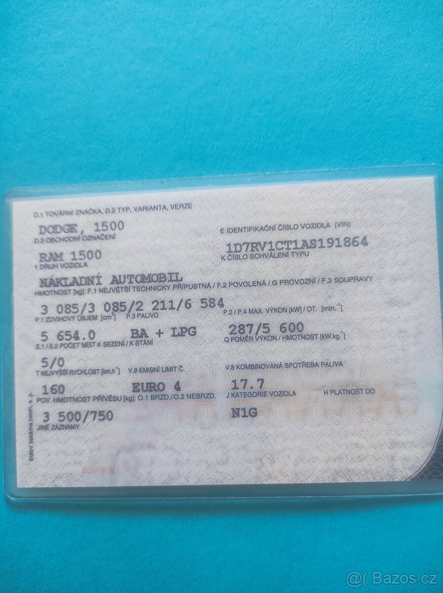 Dodge RAM 1500,LPG.