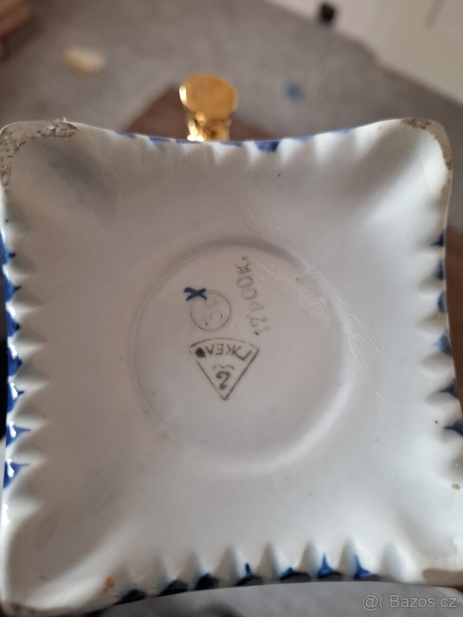 Porcelánový samovar LFZ Lomonosov - originál, zlacený - 3