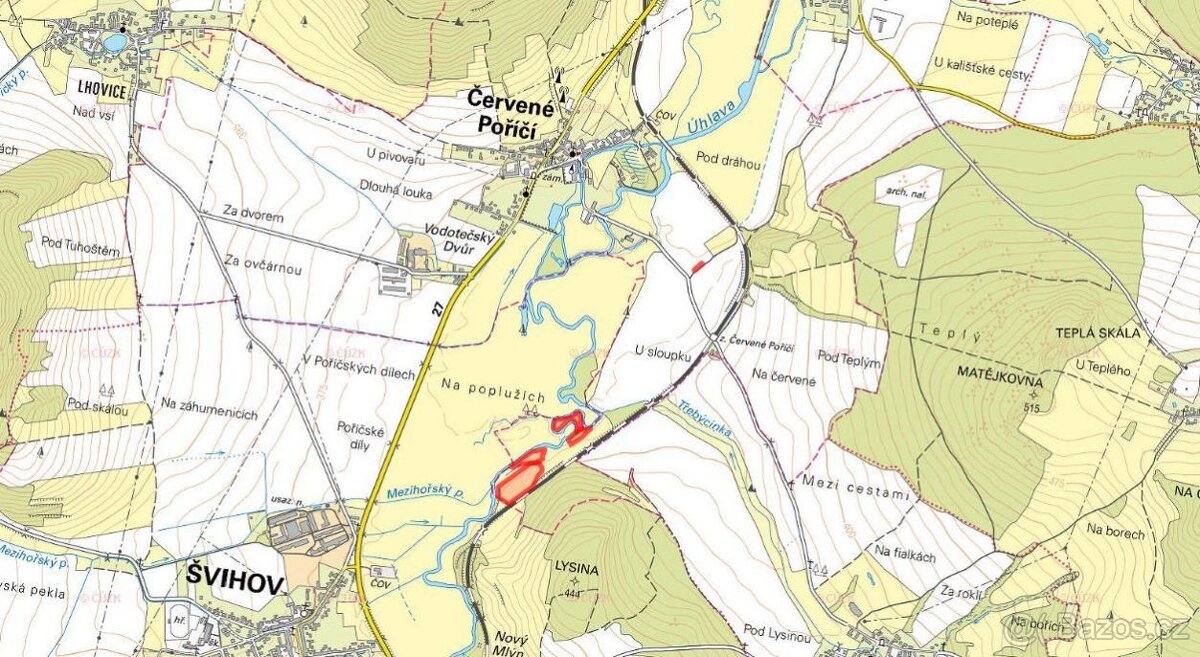 Louka, prodej, Červené Poříčí, Klatovy - 3