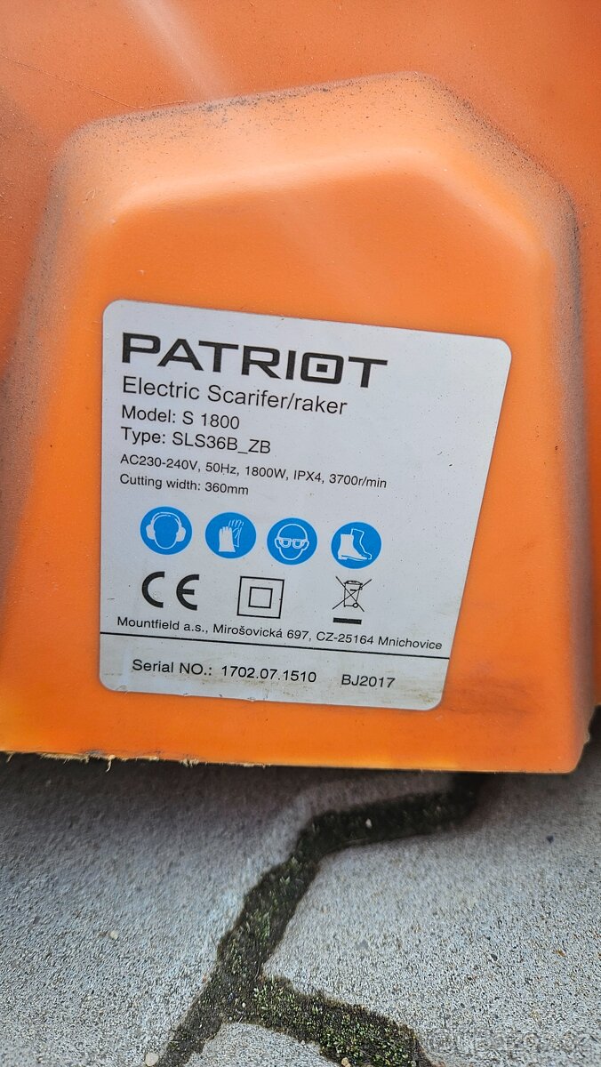 Elektrický vertikutátor Patriot - 3