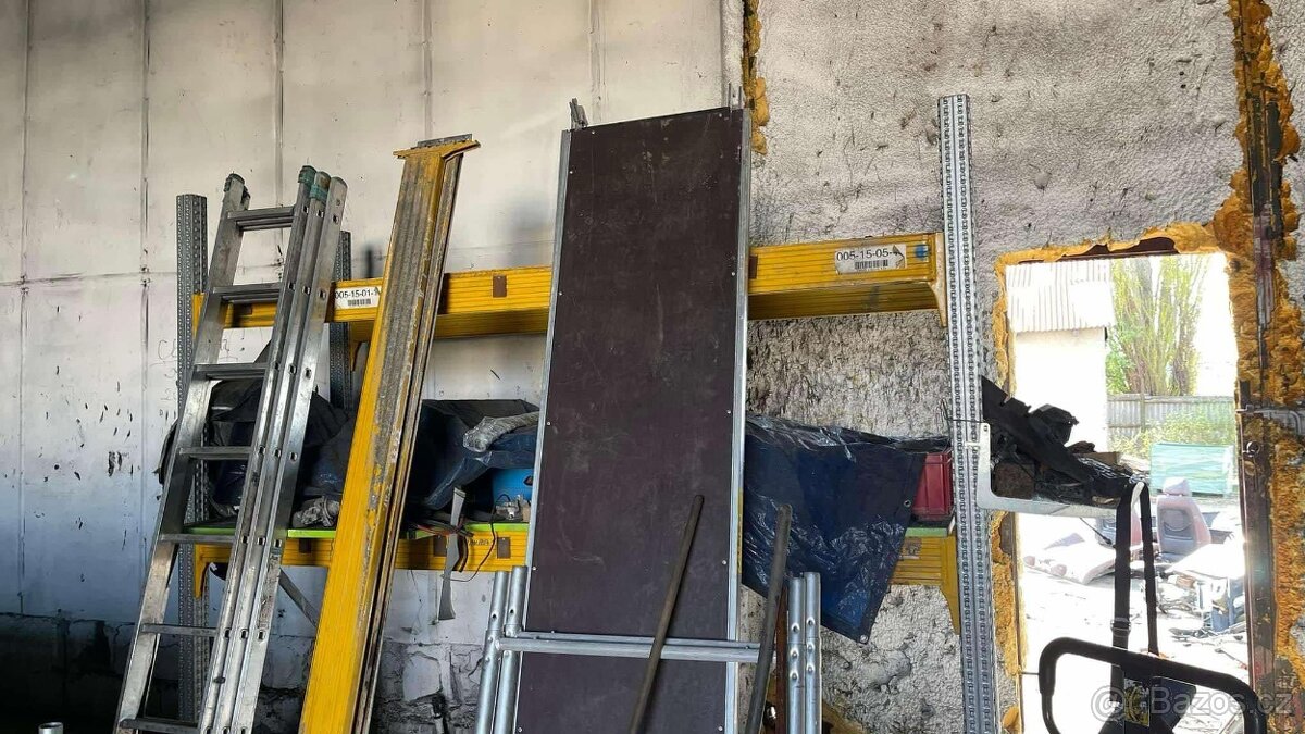 Paletové regály - žluté - 3