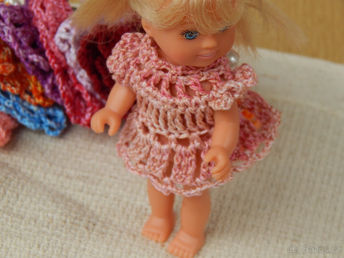 Ruční práce háčkované šatečky pro Evičku - Barbie - 3
