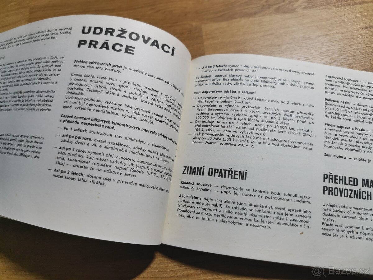 C12 Návod k obsluze Škoda 105 S 105 L 120L 120LS - 3