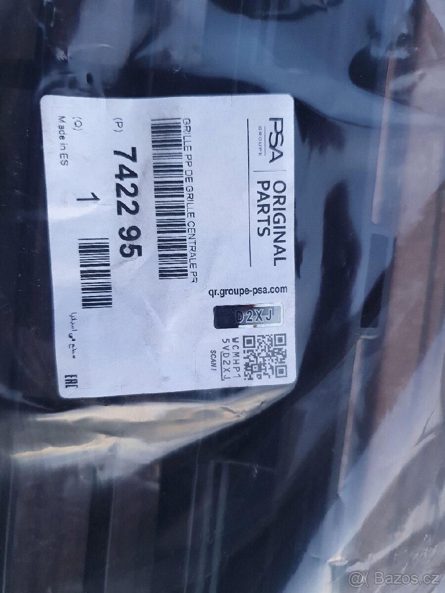 PEUGEOT 3008 mřížka do předního nárazníku NOVÁ - 3