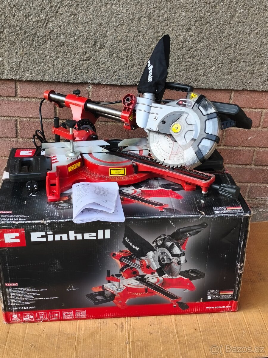 Prodám NEPOUŽITOU pokosovou pilu s posuvem Einhell TC-SM 213 - 3