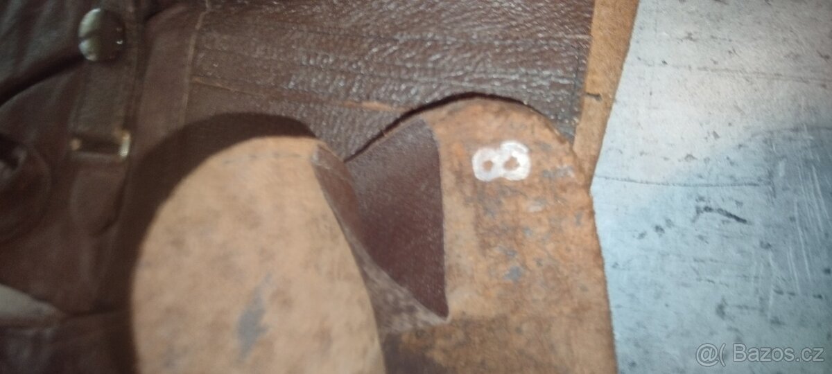 Motokožené rukavice-retro,veterán - 3