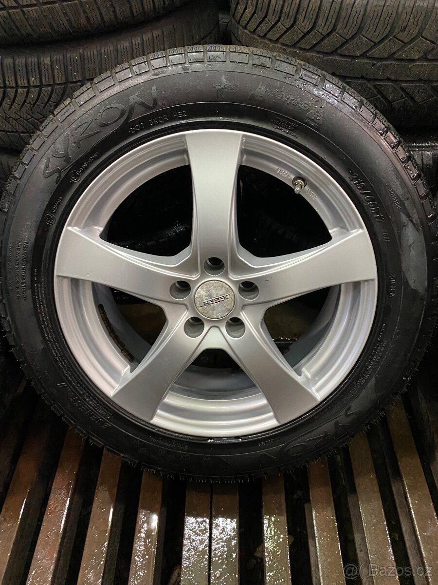 5x105 7J ET41 Dezent TR + 215/60 R17 zimné - 3