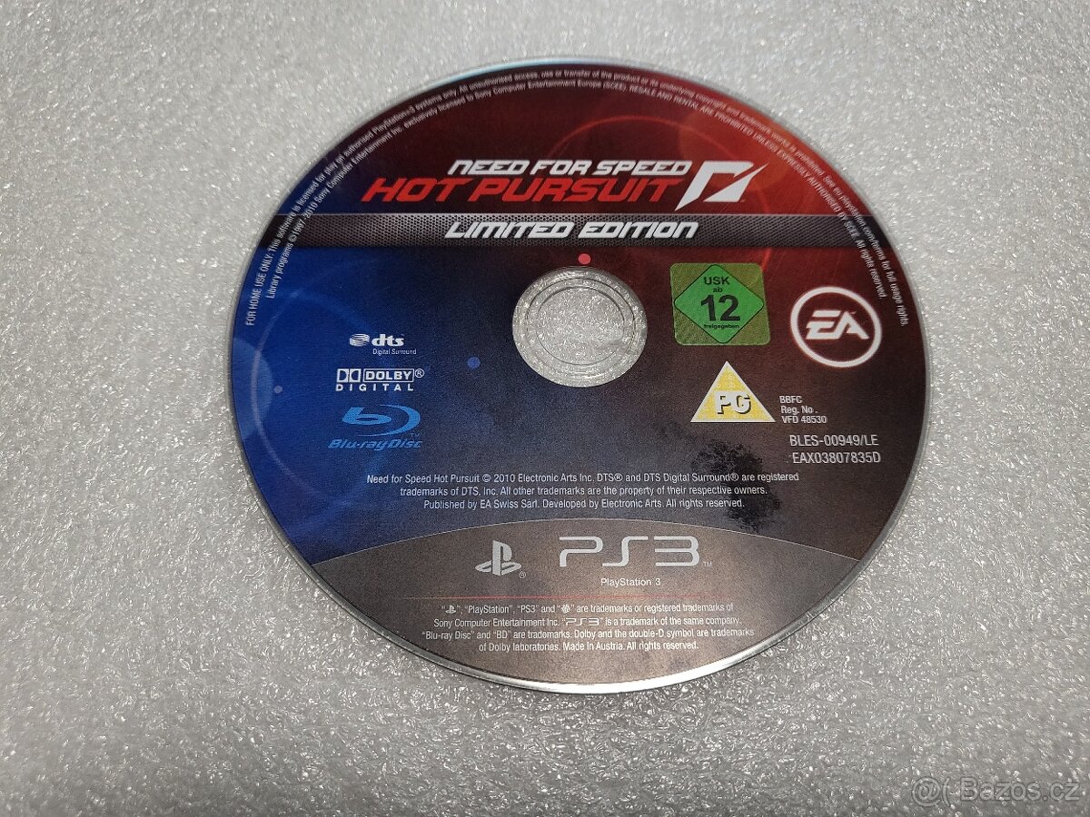 Hra Need For Speed Hot Pursuit PS3 ( NEZNÁMÝ STAV ) - 3