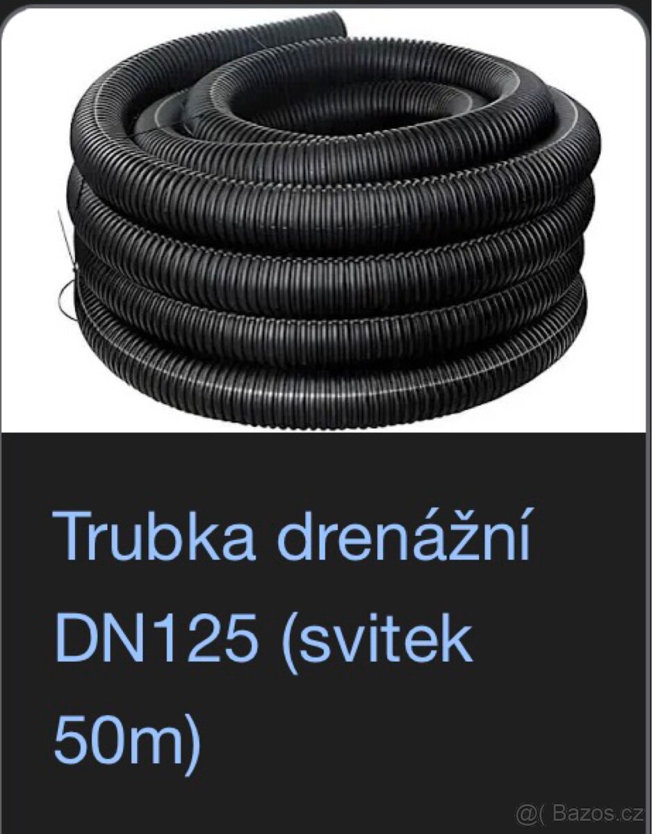 Trubka drenážní DN125 (svitek - 3