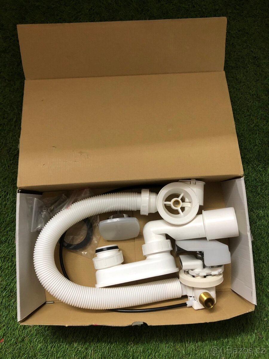 ALCAPLAST - Sifon vanový napouštěcí 60cm chrom/kov - 3