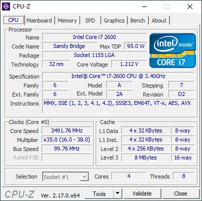 INTEL CORE I7-2600 SOCKET 1155 - 3
