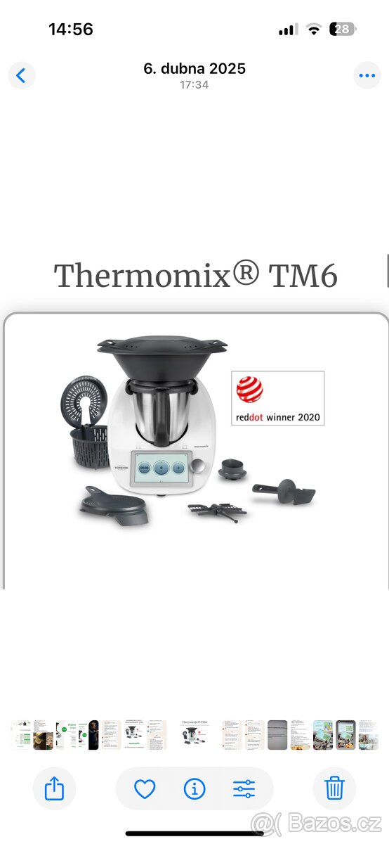 Thermomix TM6 záruka do 3/2030 - 3