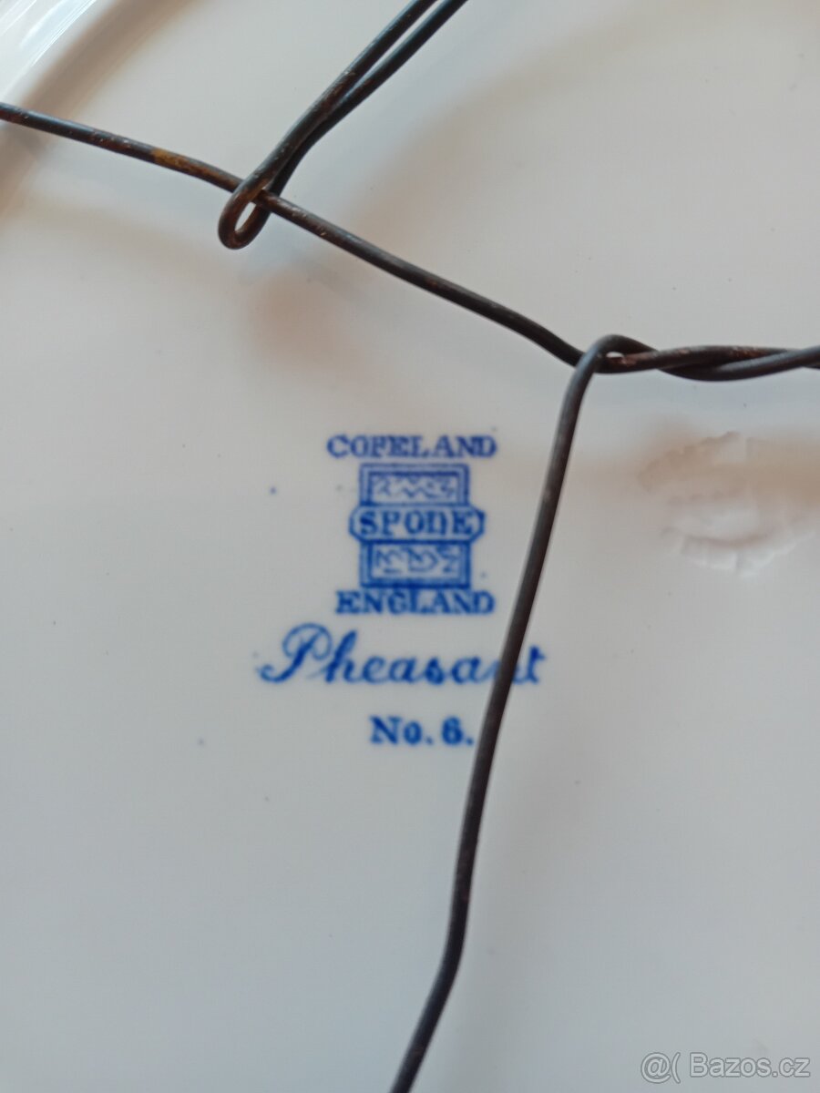 Modrobílý talíř bažanti, Anglie - 3