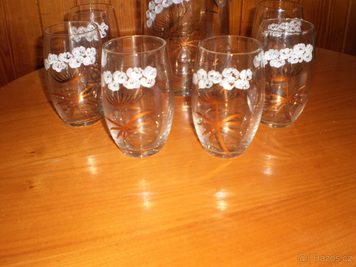 sklo - pivní set - džbán a 6 skleniček - ++nové++ - 3