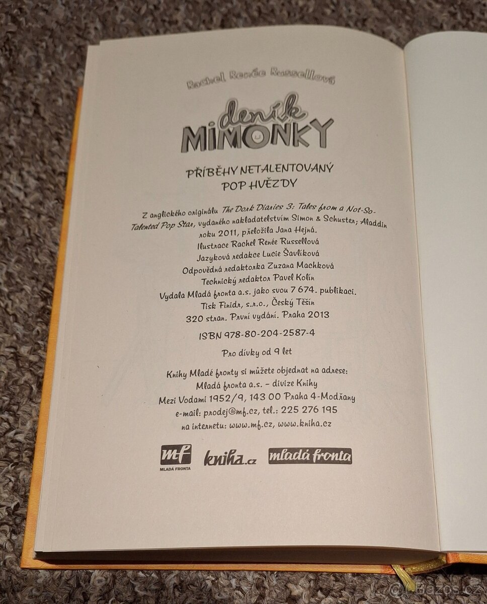 Kniha Deník mimoňky 3 - 3