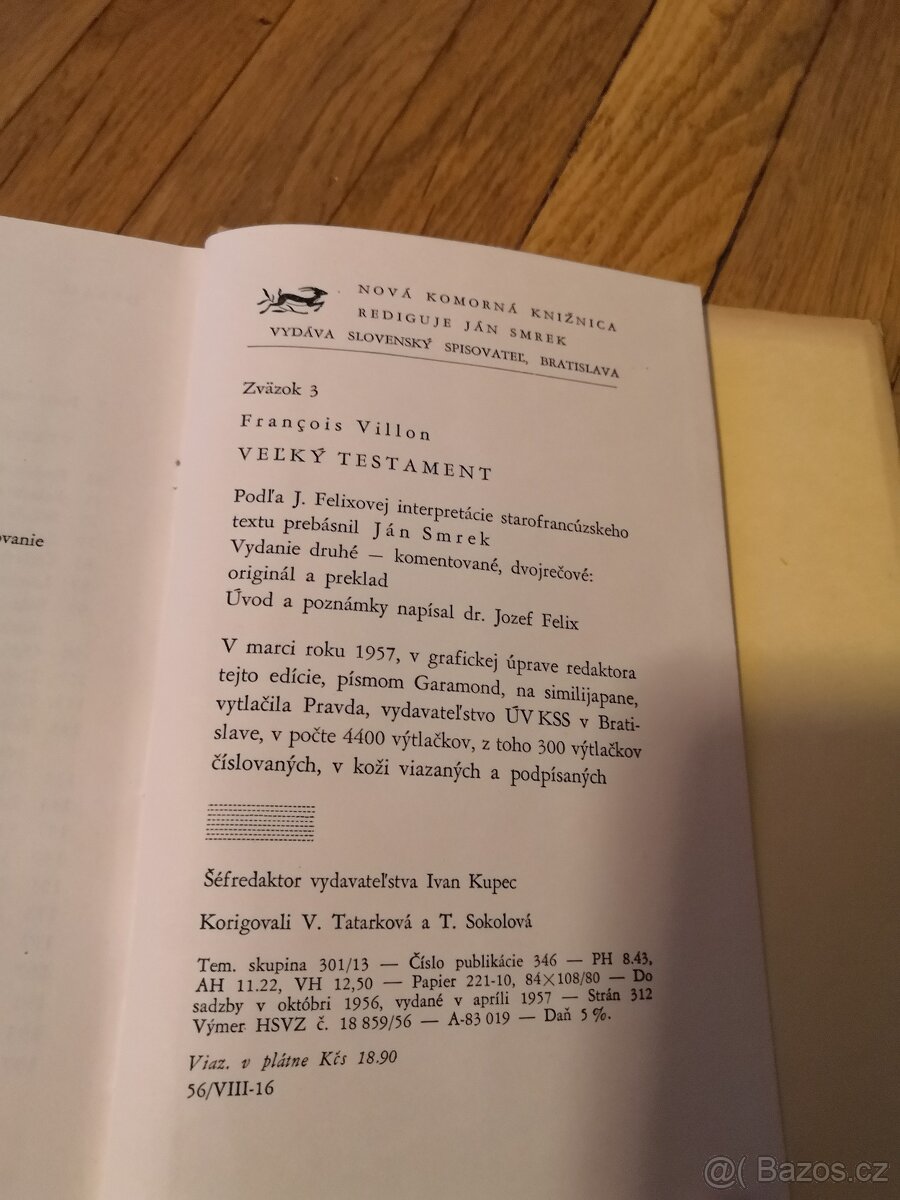 Francois Villon: Veľký testament (1957) - 3