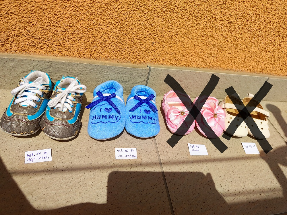 Kojenecké capáčky / bačkůrky pro chlapečka vel. 16 - 18 - 3