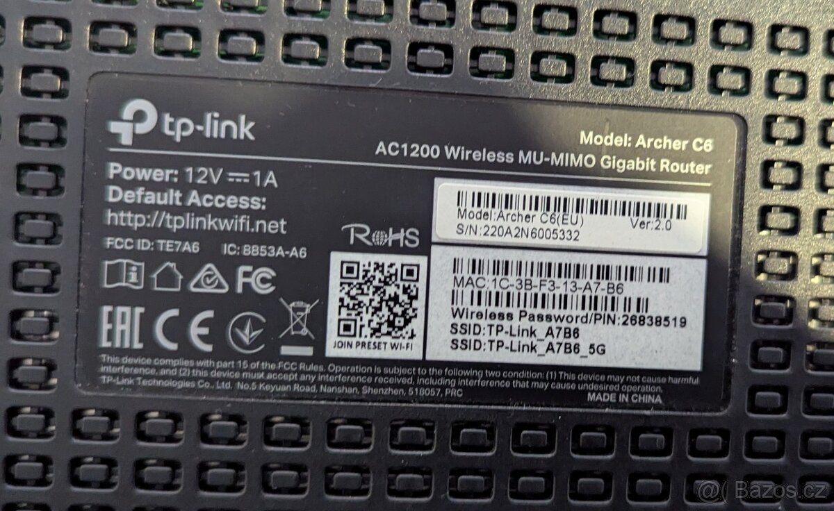 Wi-Fi router TP-LINK Archer C6 AC1200 (Archer C6) - 3