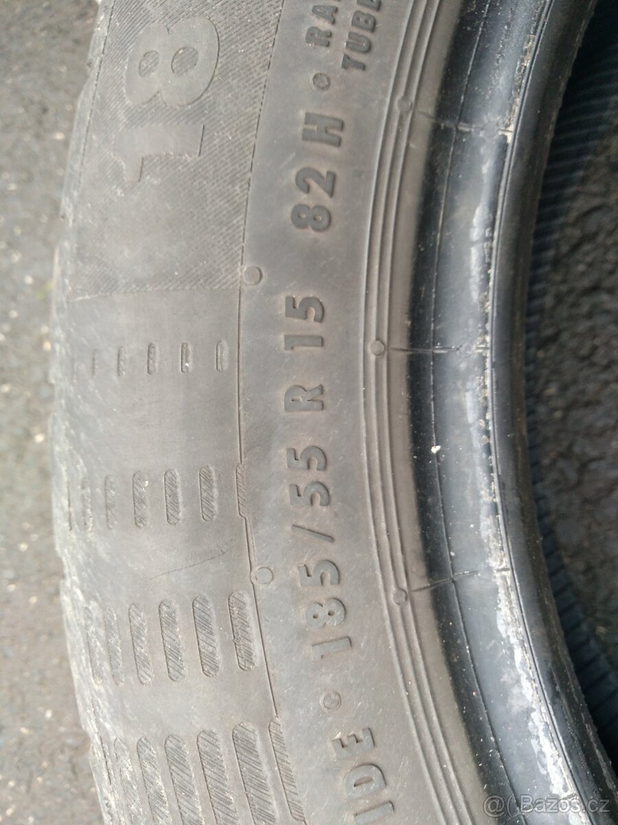 Prodám letní Gumy Continental 185/55 R15 - 3