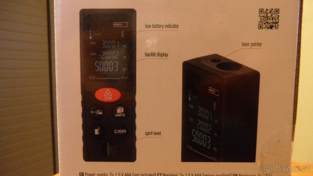Laserový metr Emos M0502 - 3
