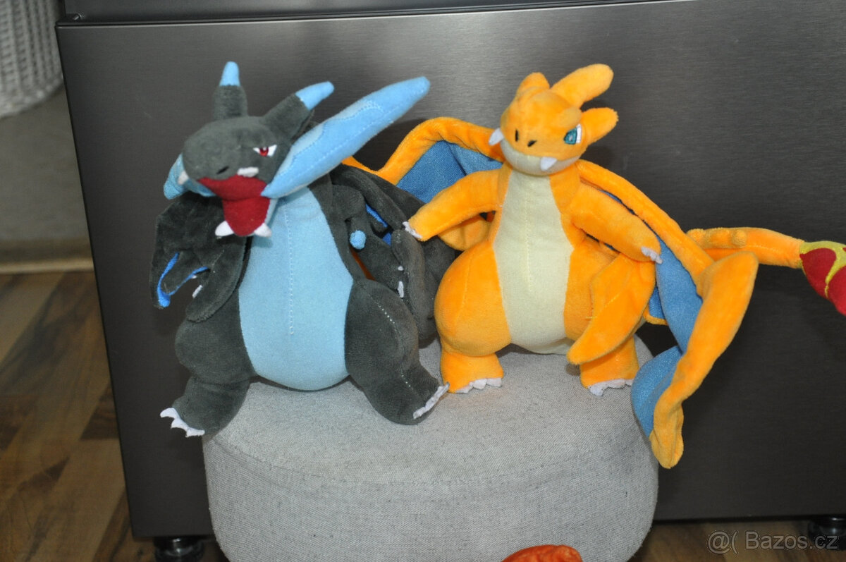 Pokémon, Mega Charizard, Scorbunny, plyšové postavy - 3