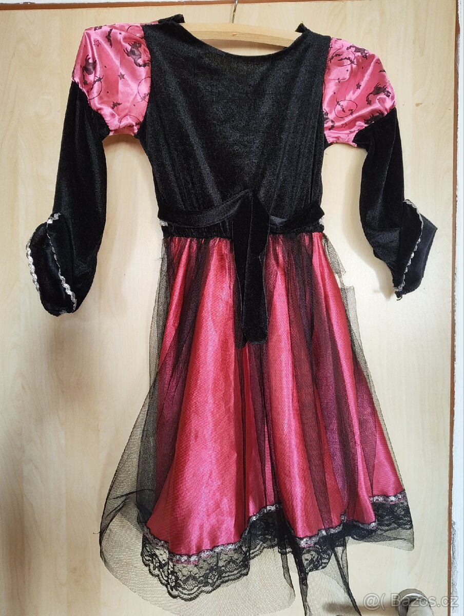 halloweenské šaty vel 134/140 - 3