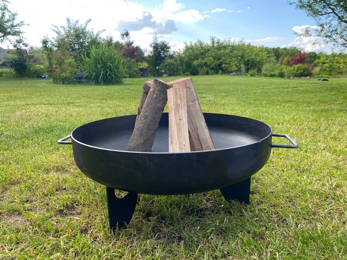 Přenosné ohniště 50 cm ocel - 3