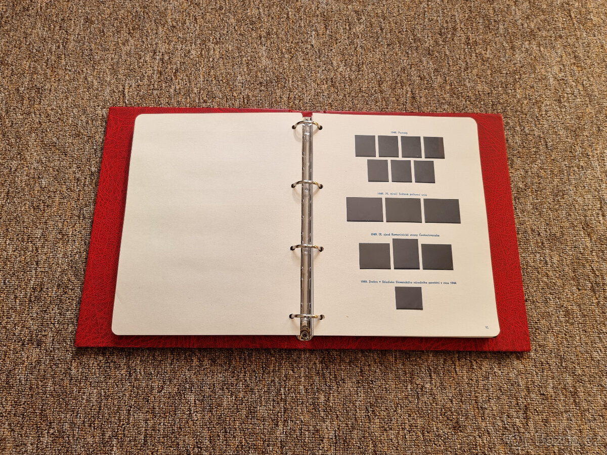 Albové desky LEUCHTTURM VARIO F + zasklené listy POFIS 76 ks - 3