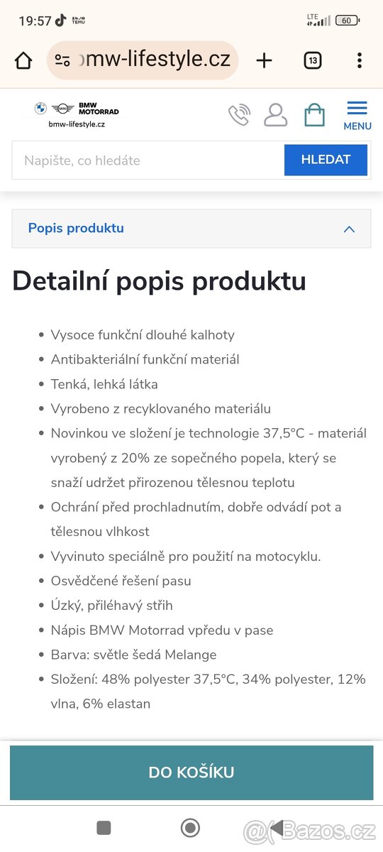 Pánské funkční spodky BMW Motorrad - 3