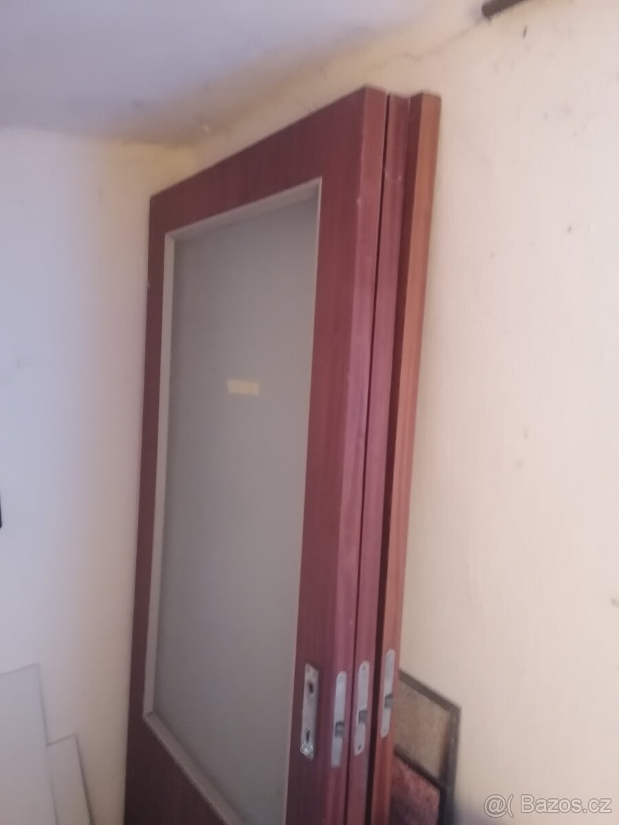 Bezfalcové dveře včetně zárubní 80cm, pravé, 3ks - 3