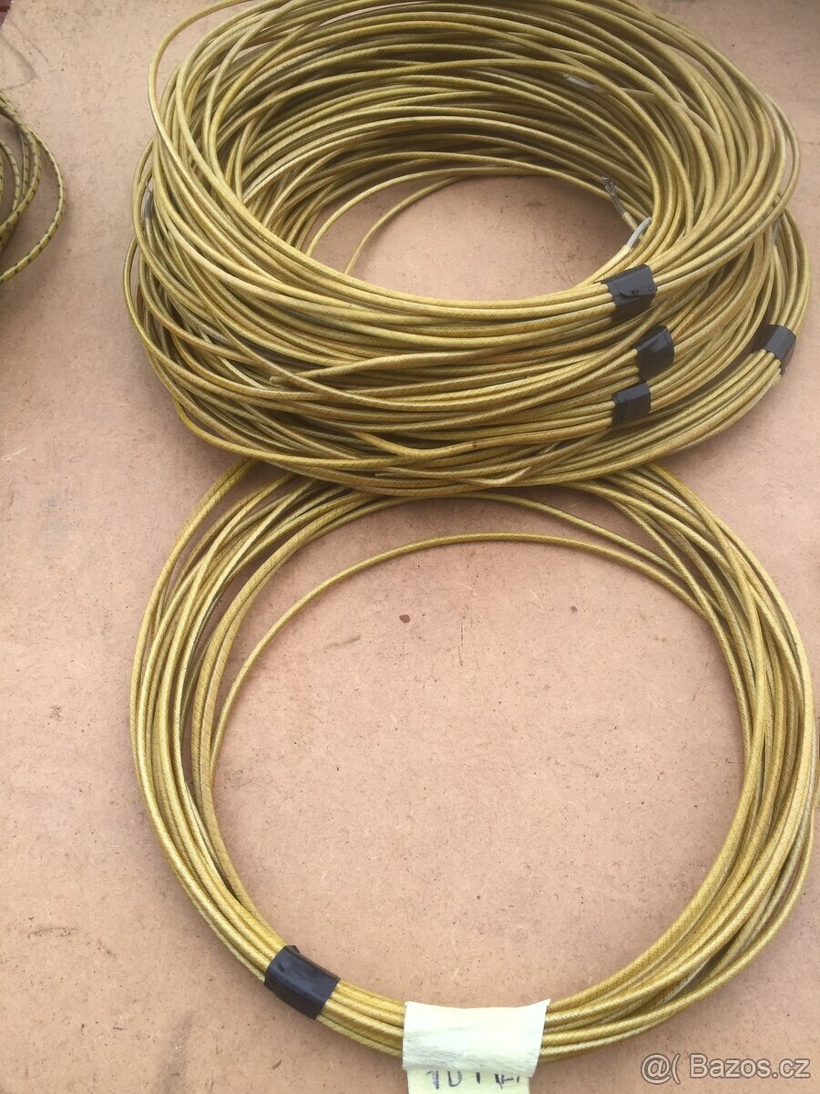 Opletane auto káble na veteráni original nové 2,5 prierez - 3