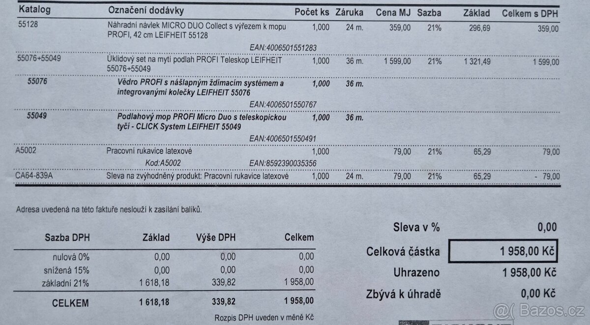 Podlahový mop Leifheit PROFI - 3