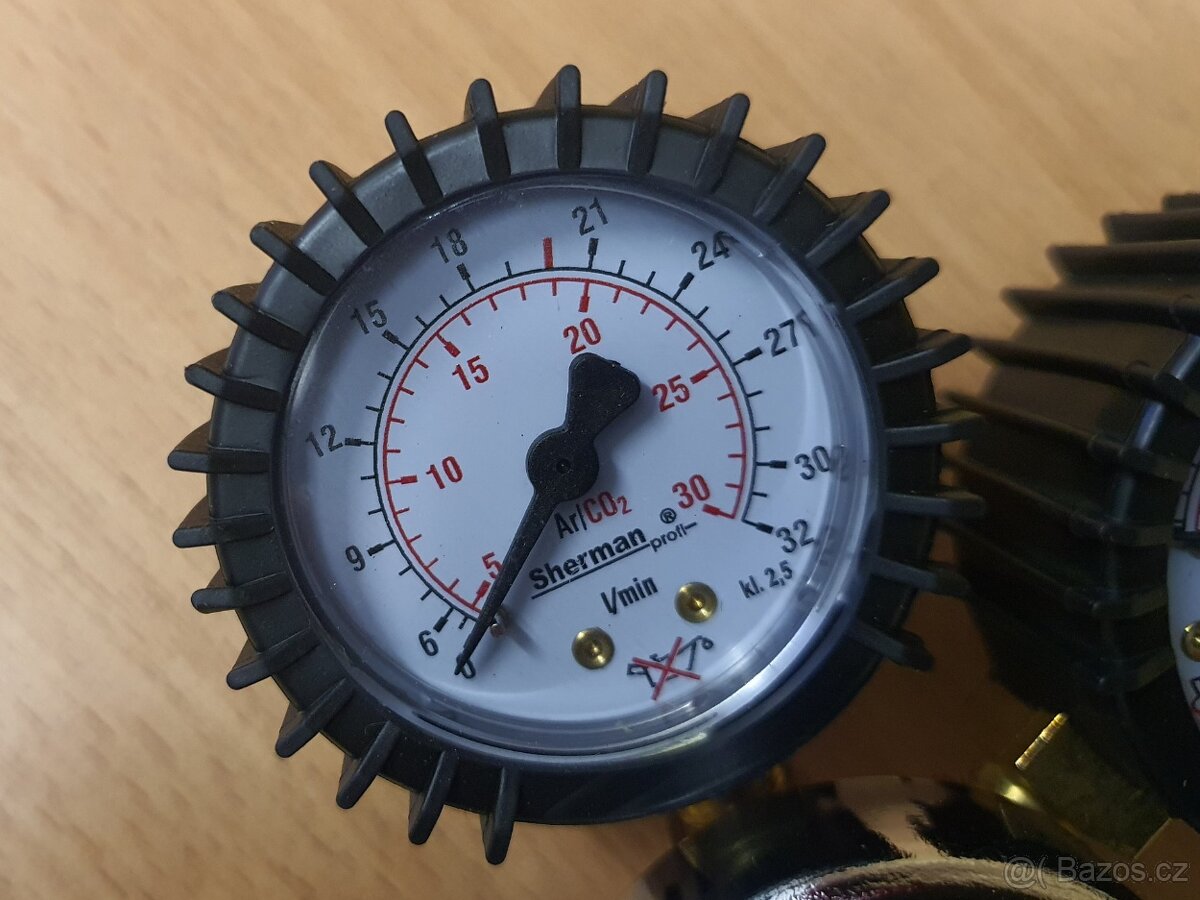 Nový redukční ventil Sherman MOUSE Ar/CO2 - 3