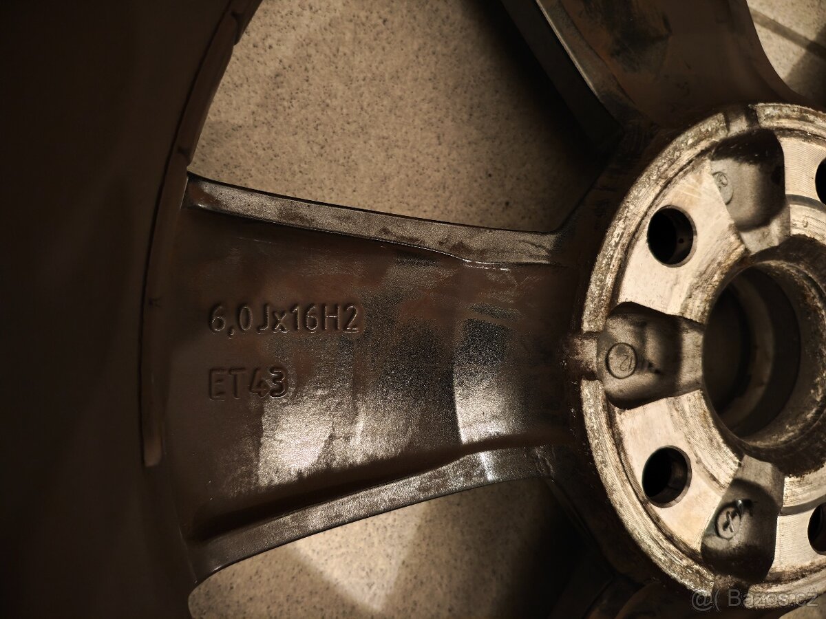 Alu kola Škoda 6,0Jx16 H2, ET43-Zlín - 3