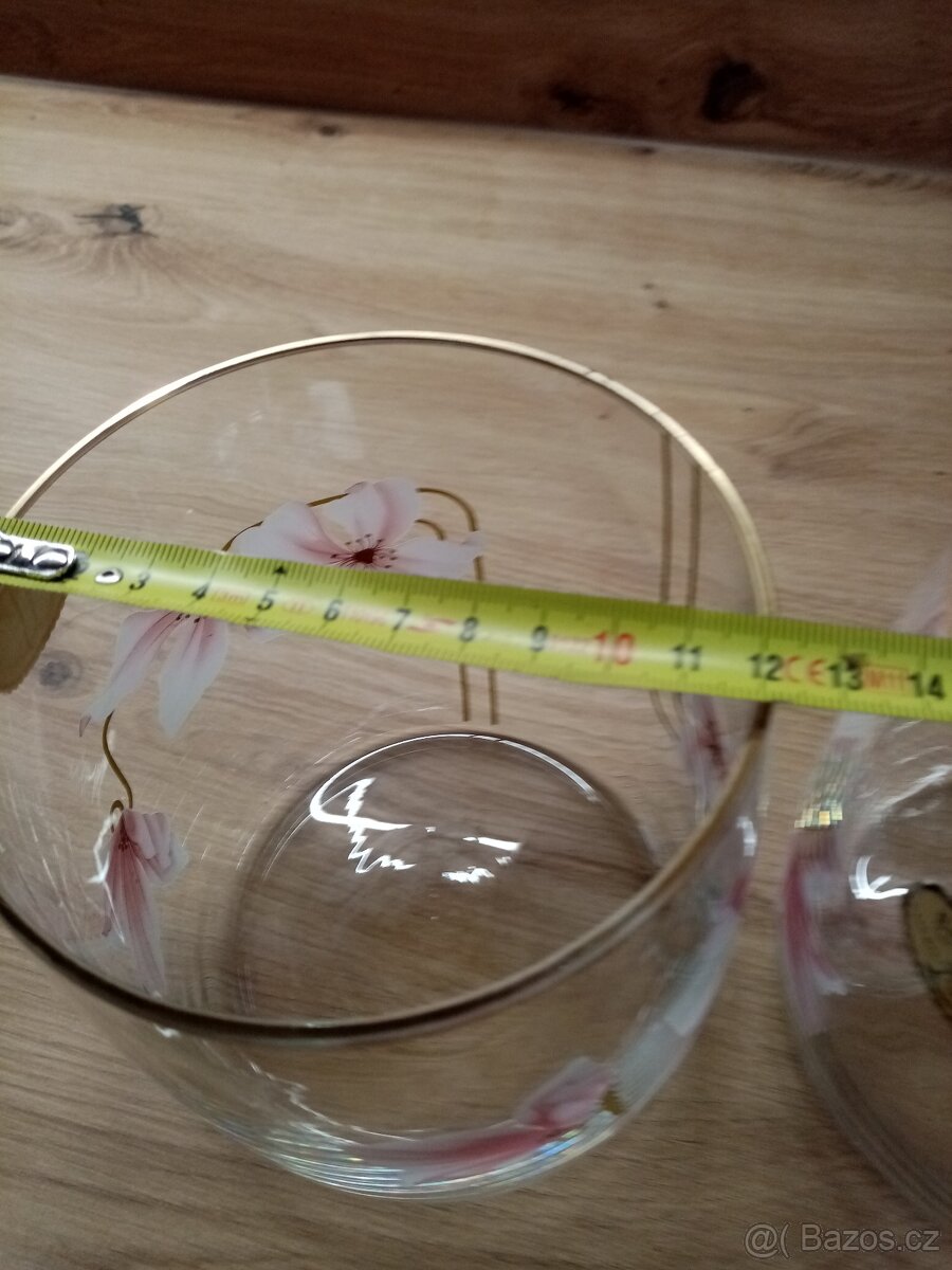 2x skleněná váza - 3