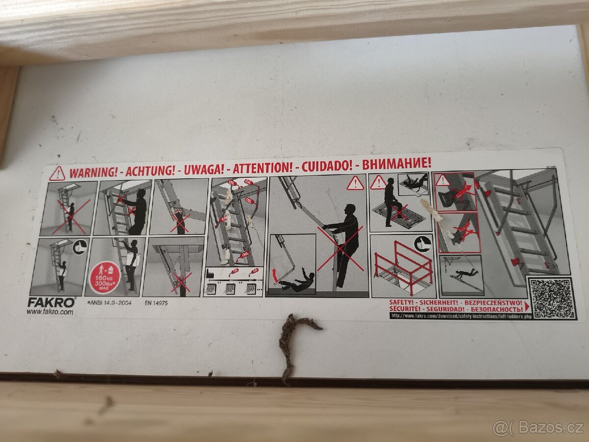 Půdní schody Fakro 70x120x22cm - 3