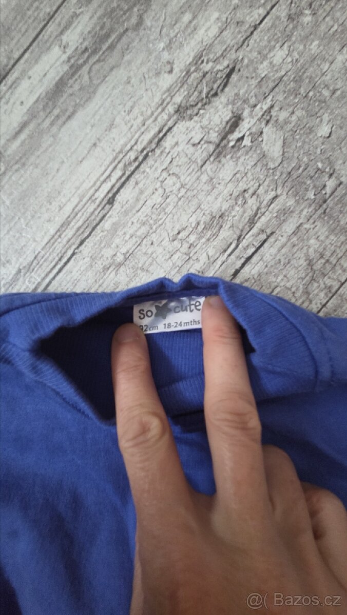 Sytě modrá mikina So Cute - 3