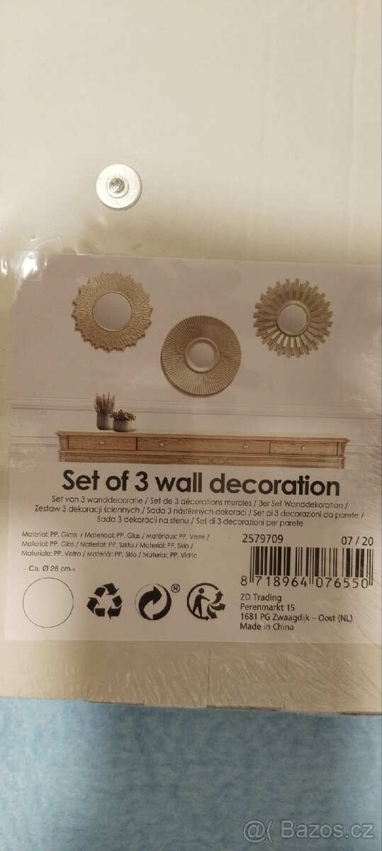 Sada 3 dekorativních zrcadel - 3