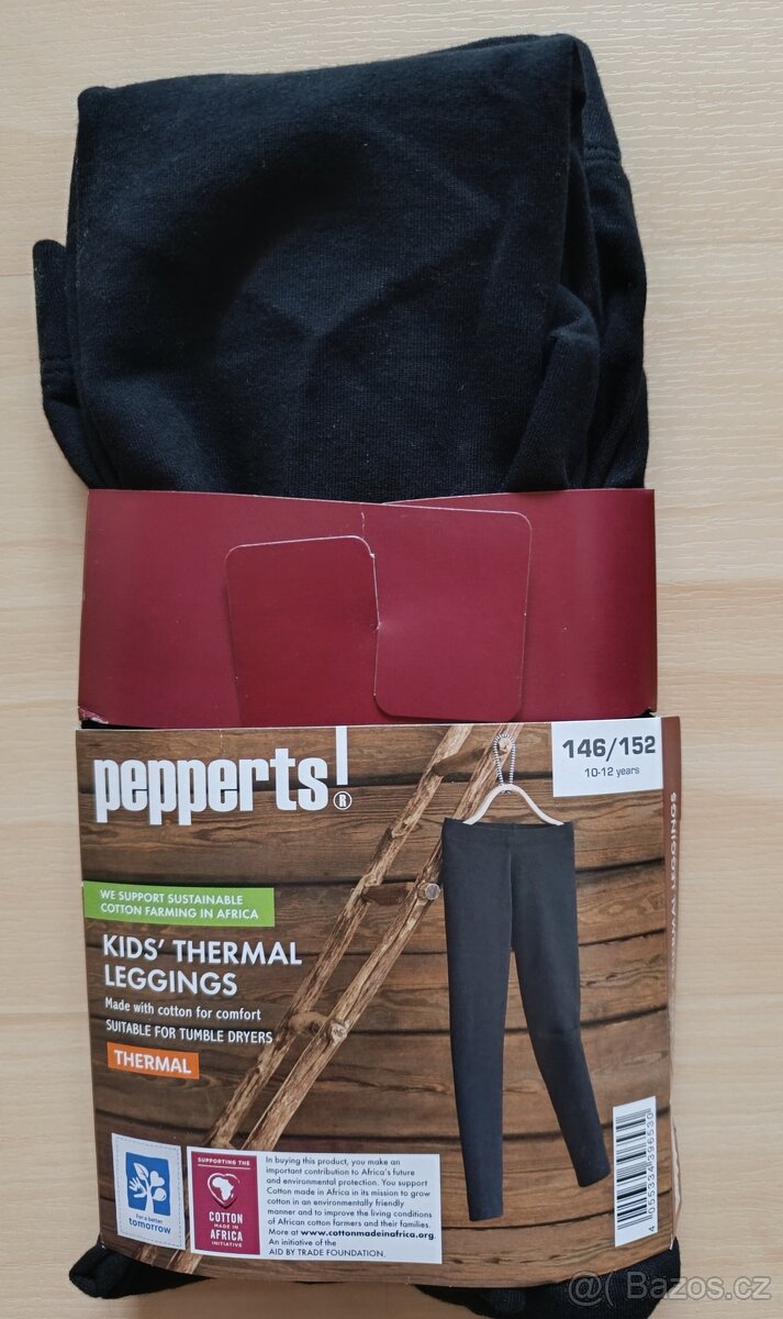 NOVÉ zateplené legíny, vel. 146/152 - 3