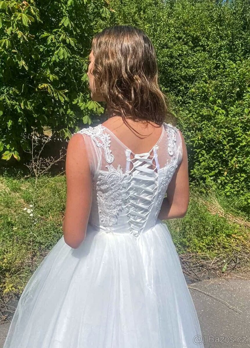 NOVÉ svatební šaty TŘPYTIVÉ - 3