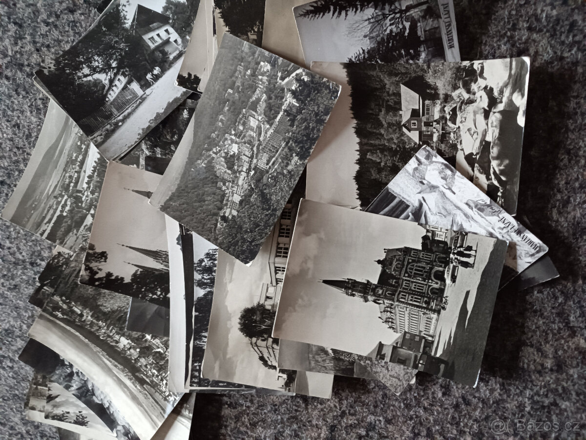 pohlednice černobílé ČR - 3