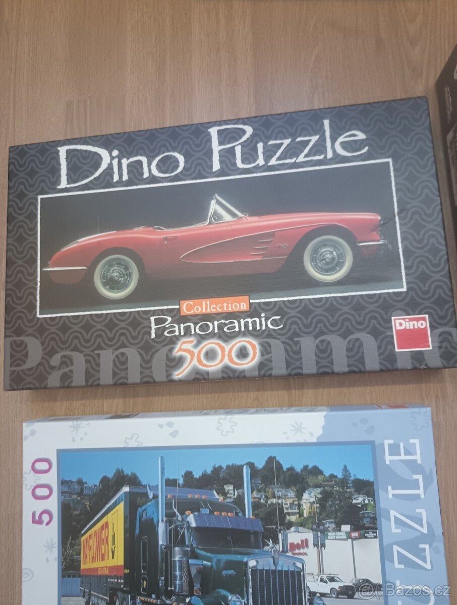 Puzzle Dino 500 dílků + dětské puzzle dinosaurů 30 dílků - 3