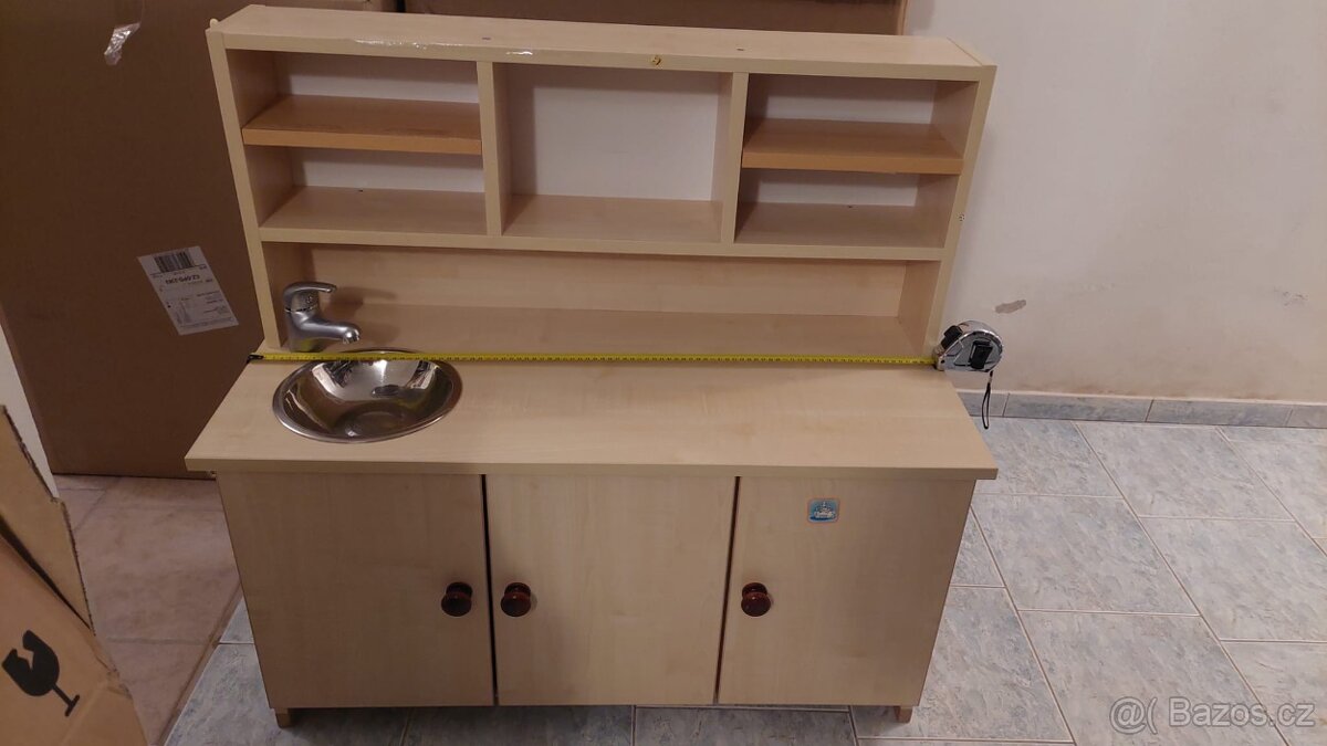 Kuchyňka dřevěná dětská+ vybavení - 3