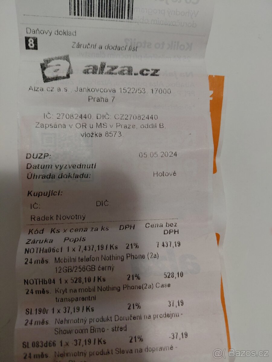 Nothing phone 2a 12/256GB v záruce - 3