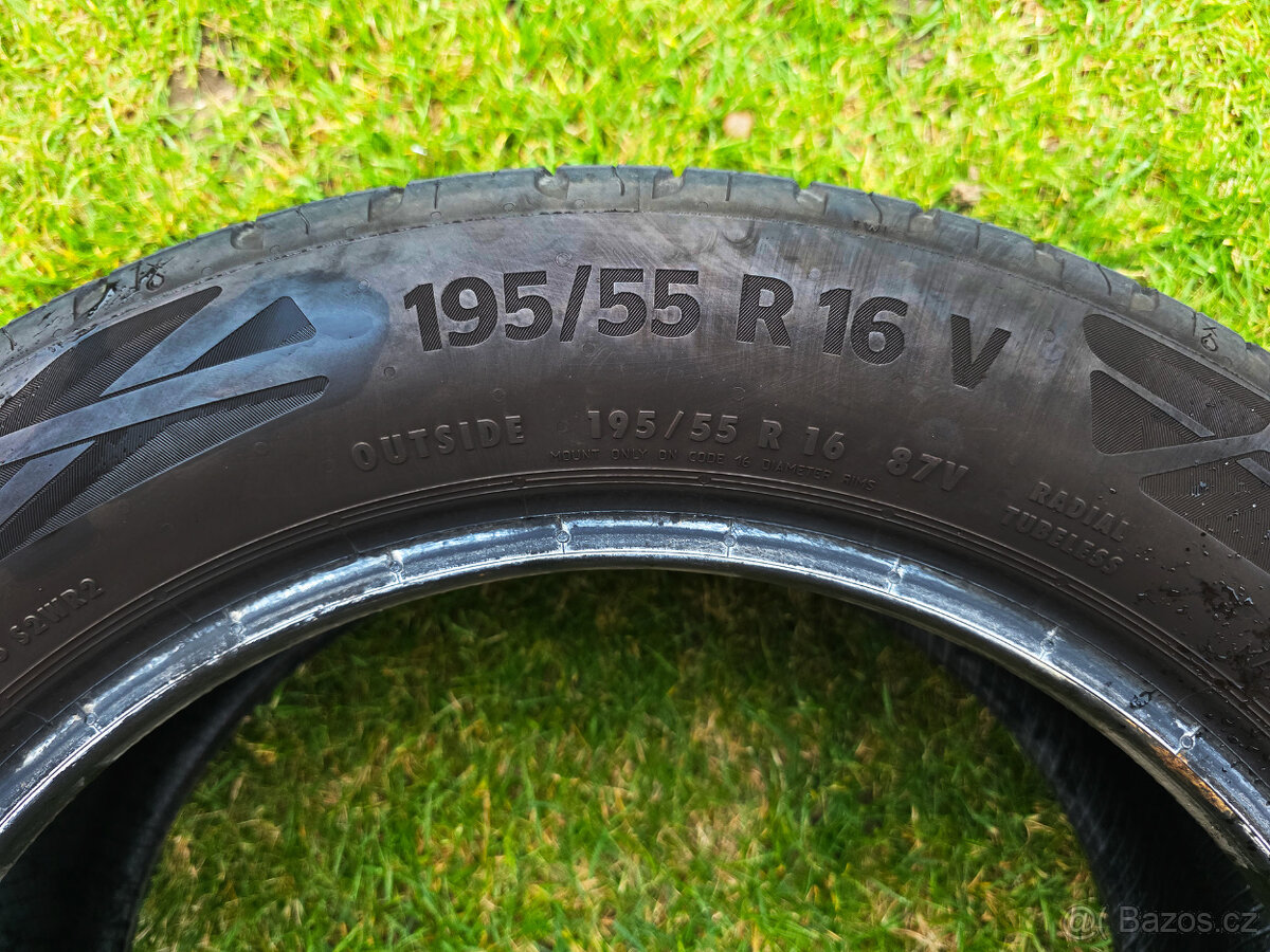 Prodám letní pneu Continental 195/55 R16 V - 3