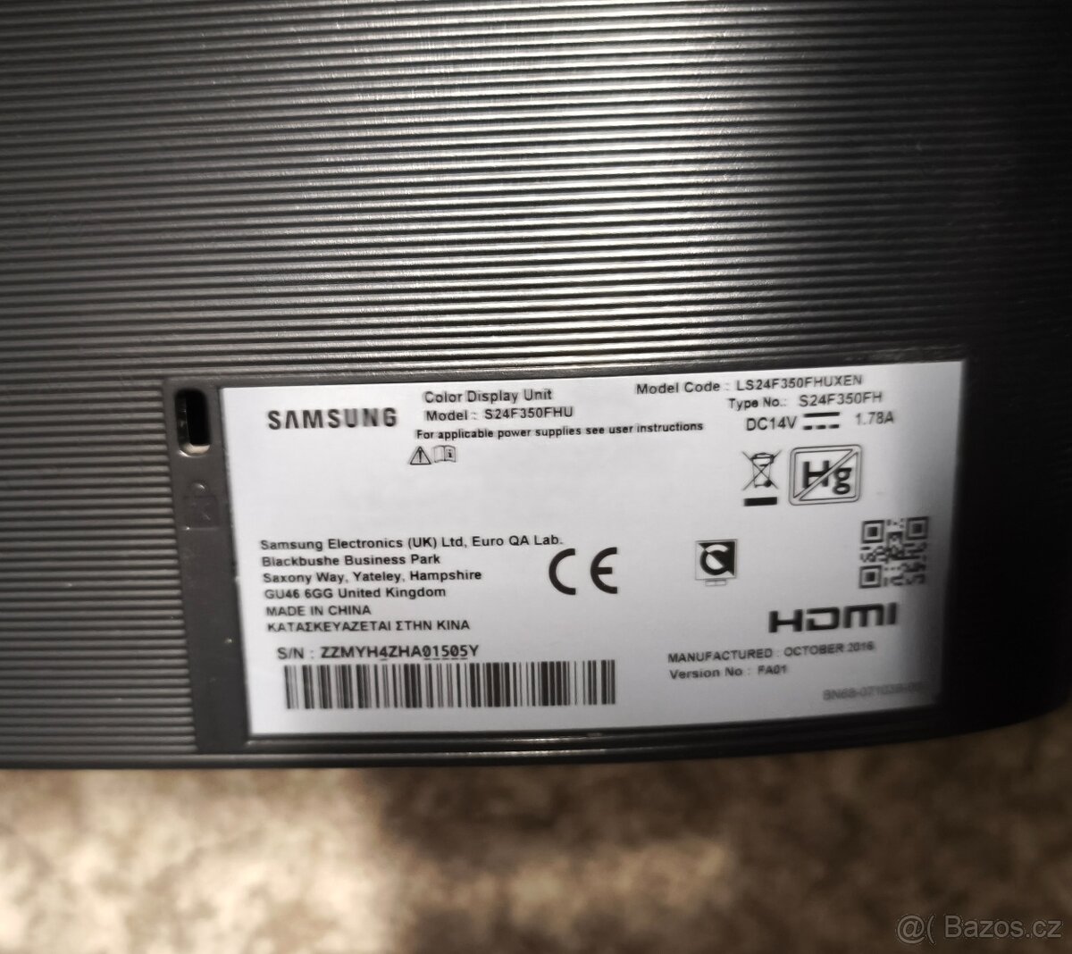 LED Monitor Samsung S24F350 - 3