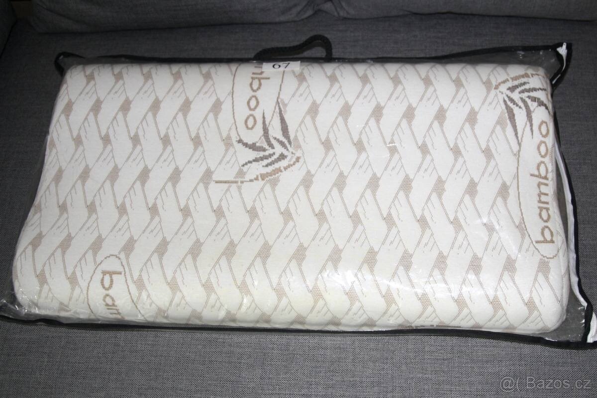 Anatomický polštář z paměťové pěny a bambusu - 3