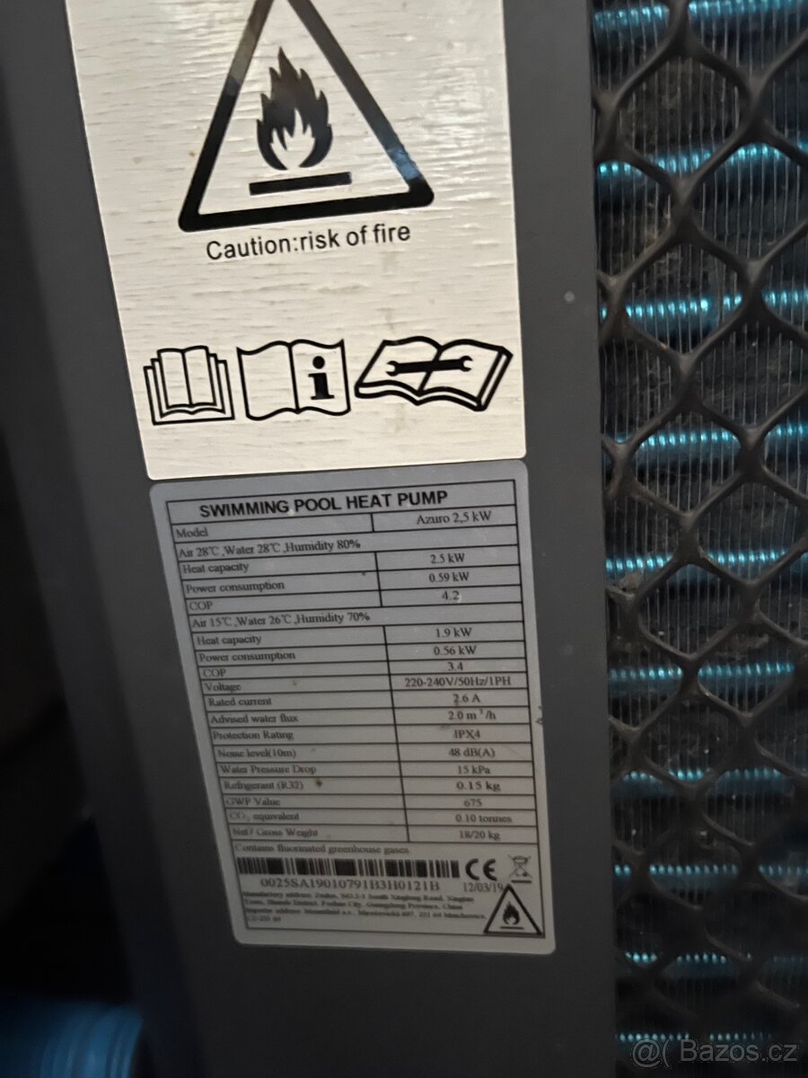 Tepelné čerpadlo, ohřev bazénu - 3