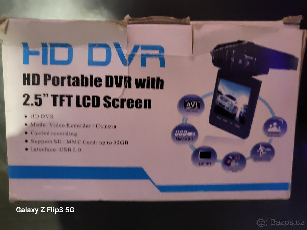 HD DVR přenosná kamera do auta - 3
