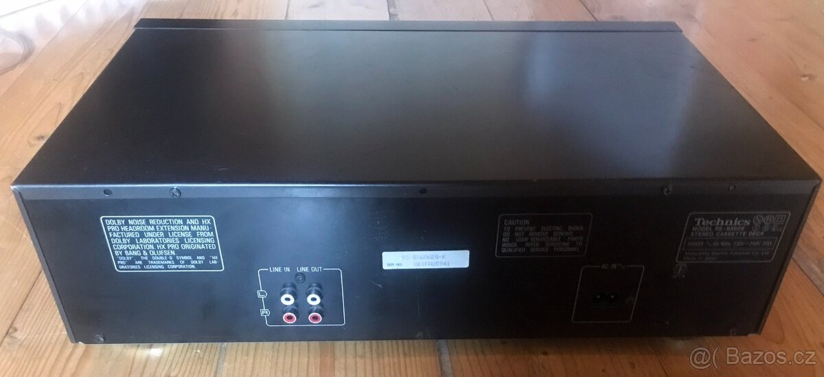 MAGNETOFON TECHNICS RS-BX606 (1991) vysoký model ,3 hlavy - 3